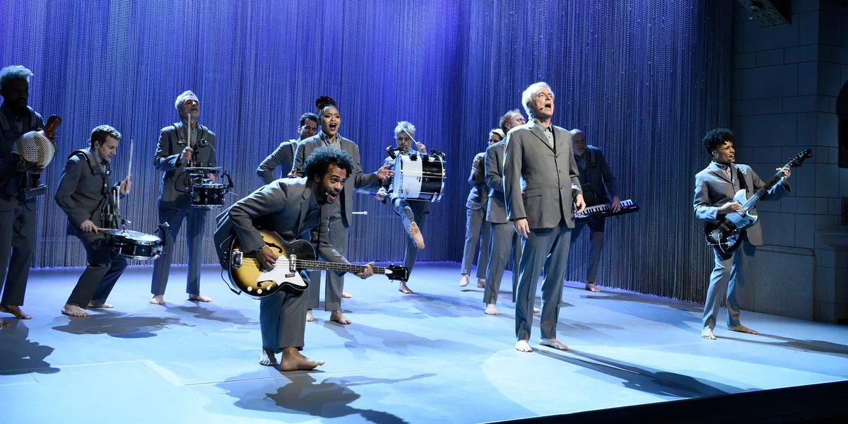 American Utopia SNL, lighting and production design by Rob Sinclair