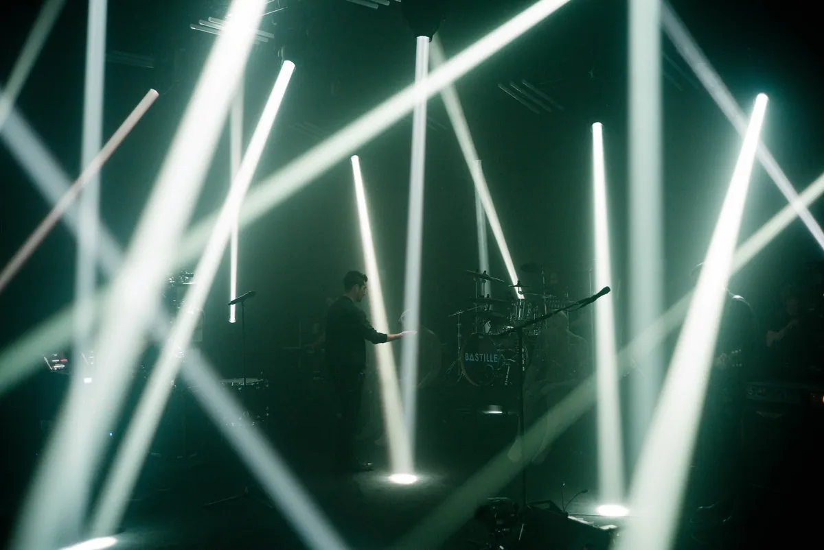 Bastille Vevo Shoot, lighting and production design by Rob Sinclair