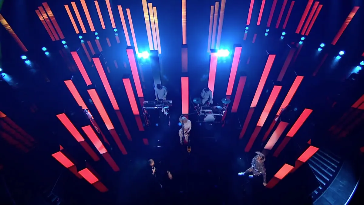 Clean, Bandit, X Factor, lighting and production design by Rob Sinclair
