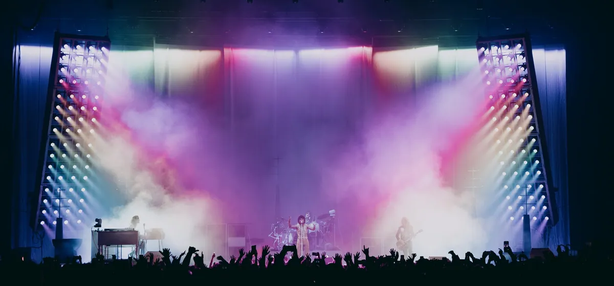 Greta Van Fleet Dreams in Gold, lighting and production design by Rob Sinclair