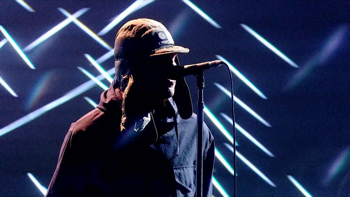 Liam Gallagher Brit Awards, lighting and production design by Rob Sinclair