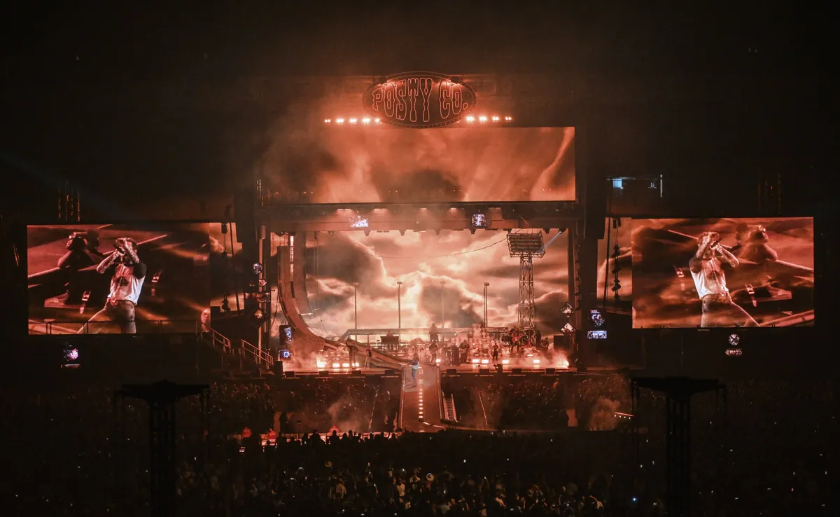 Post Malone's Big Ass Stadium Tour, lighting and production design by Rob Sinclair
