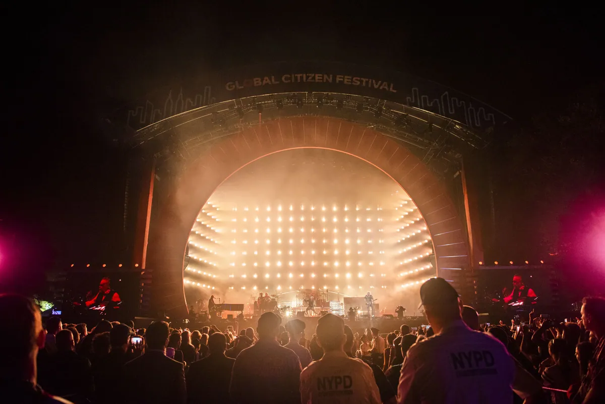 Queen + Adam Lambert, Global Citizen, lighting and production design by Rob Sinclair